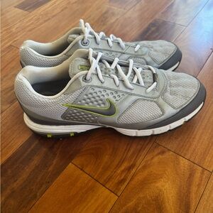 Nike Air Men's golf Shoes in Gray with Yellow Accents